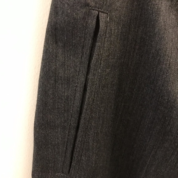 Vintage Escada Trouser Pants 44 large wide leg gray charcoal - Picture 5 of 10